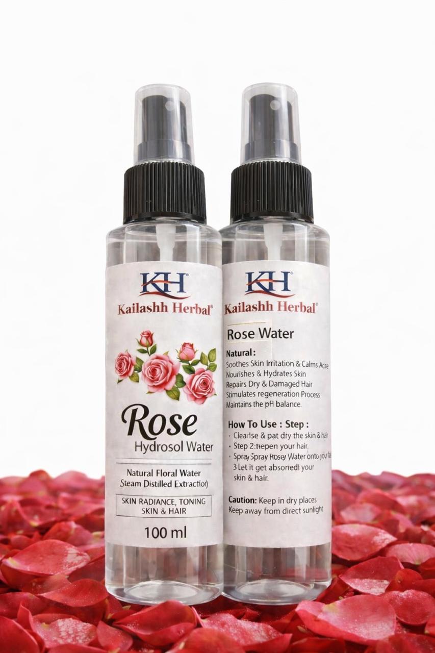 Rose hydrosol water
